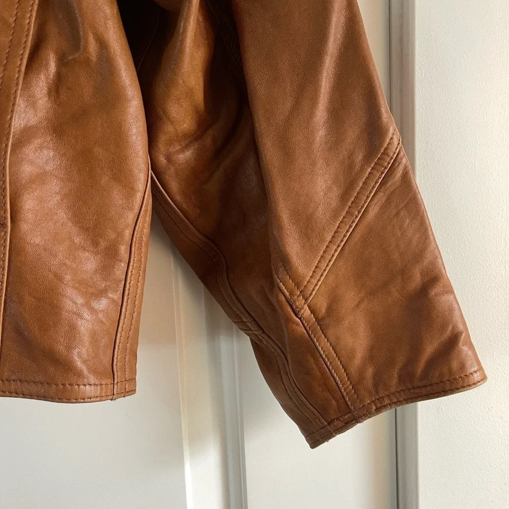Amazing Vintage Leather Cropped Jacket - M - Picture 4 of 7